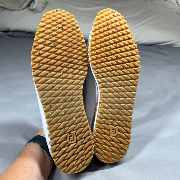 FootJoy Women's Size 10M Sport Retro Golf Shoes Spikeless White Rose Gold EUC - Picture 6 of 16